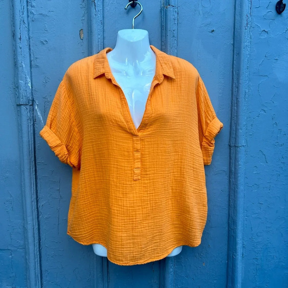 Xirena Tangerine Cruz blouse, size M - Picture 3 of 10